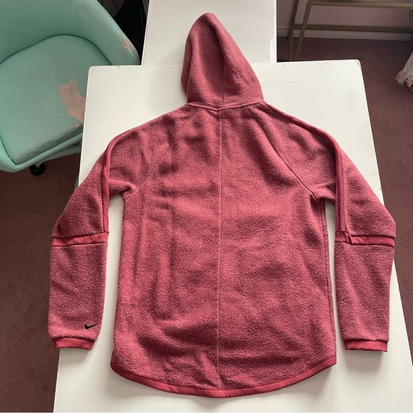 💚3/$15💚 SMALL / NIKE / rust orange zip up fleece hoodie - Picture 3 of 8